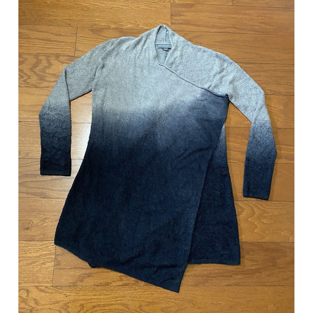 Barefoot Dreams Cozychic Lite Women's S/M Open Front Cardigan Island Wrap 2 Tone